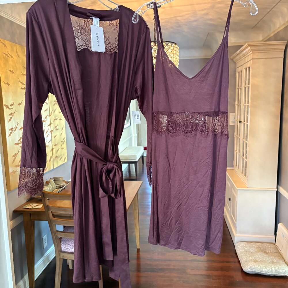 NWT Hanro Of Switzerland 2-Piece Lingerie/Intimate Set. Size Large